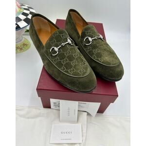 Men\'s Gucci GG logo suede driver loafers size 13 fits 13.5 US made in Italy Gucci Casual Men main image 4